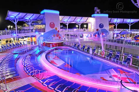 Cruise Ship Pool Deck at night - a photo on Flickriver