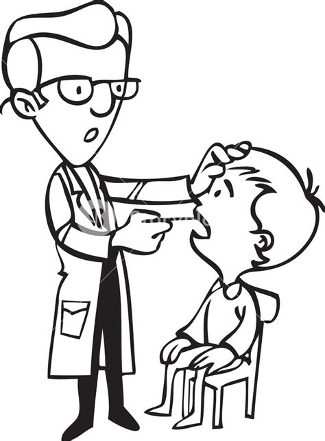 Illustration Of A Doctor With Kid Patient. Royalty-Free Stock Image - Storyblocks