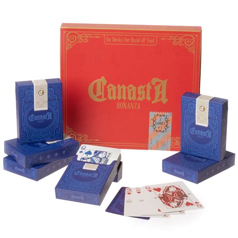 Canasta Bonanza and Hand & Foot Playing Card Set with Scorecards - 6 ...