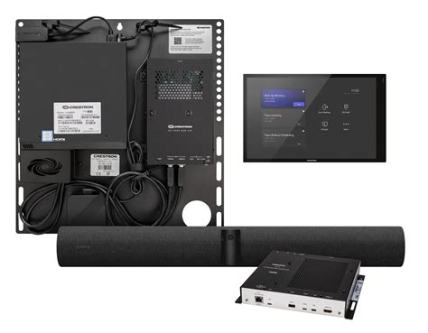 Crestron Flex Advanced Small Room Conference System with Jabra PanaCast 50 Video Bar and Wall ...