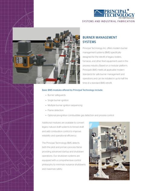 Burner Management Systems: Basic BMS Modules Offered by Principal Technology Include | PDF ...