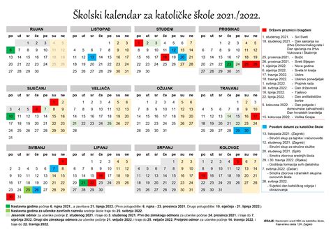 Školski kalendar za katoličke škole 2024./2025. - Biskupijska klasična ...