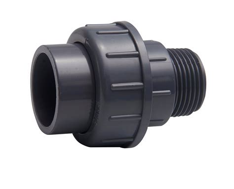 Plastic UPVC PVC Pipe Union/Pipe Fitting/Union Connector/Coupling/Male Threaded / Color Grey ...