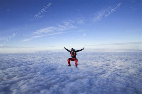 Skydiver in freefall — Stock Photo © germanskydiver #17438387