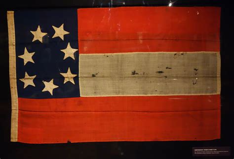 File:Confederate 'Stars and Bars' Flag, captured at Columbia, South Carolina - Wisconsin ...