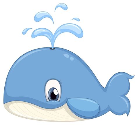 Free Vector | Cute whale cartoon character