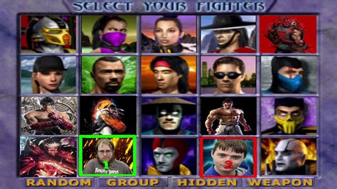 Mortal Kombat 4 Character Select - YouTube