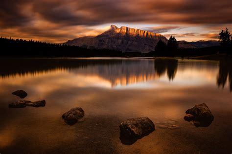 Two Jack Lake Sunrise | Mark Unrau Photography