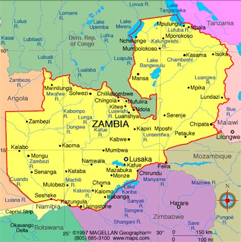 Zambia Map