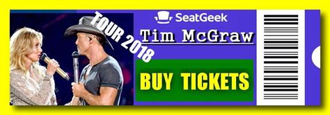 Tim McGraw - Tour 2018 - The easiest way to buy concert tickets (seller – SeatGeek). Tickets ...