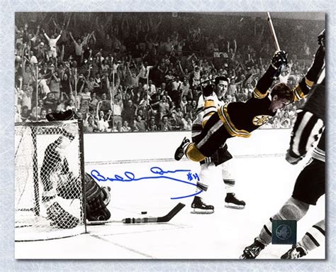 Bobby Orr Boston Bruins Signed Winning Goal Color Spotlight 11x14 Photo: GNR COA - NHL Auctions