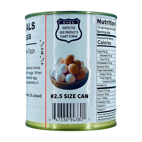 (Pack of 1) Powdered Whole Eggs | Long Term Storage (10 years shelf ...