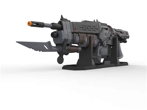 Gears of War Retro Lancer Rifle - 3D Model by MakerLab