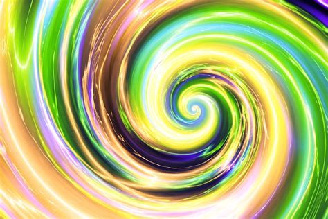 Abstract Swirl Background with Bright Colors