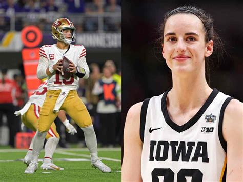 Brock Purdy has an interesting connection to Caitlin Clark as the 49ers QB invites the Iowa star ...