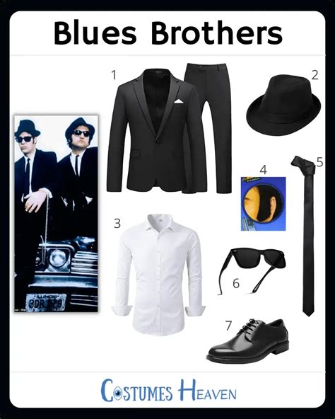 Blues Brothers Costume For Cosplay & Halloween 2024