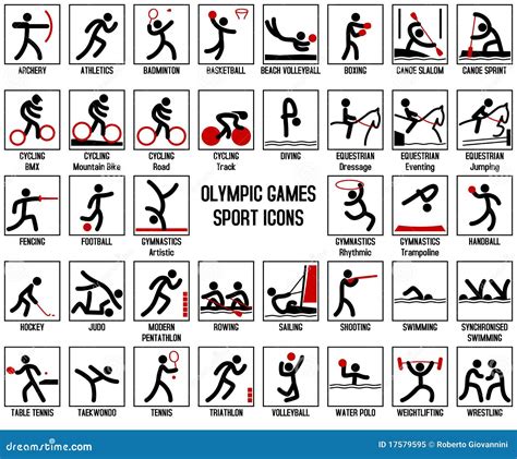 Olympic Games Sport Icons Royalty Free Stock Photo - Image: 17579595