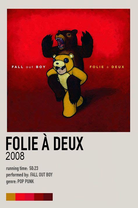 Folie A Deux Album Poster | Fall out boy, Fall out boy songs, Fall out boy poster