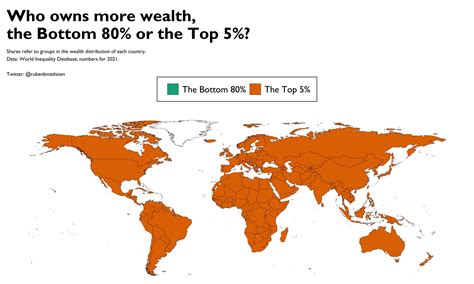 Global wealth inequality mapped - Vivid Maps