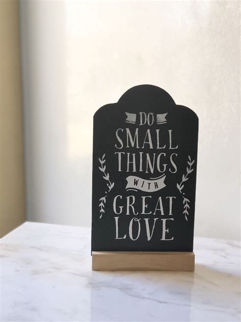 Chalkboard Sign - Do Small Things | Found in You