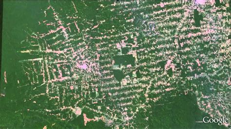 Amazon deforestation animation in Google Earth - YouTube