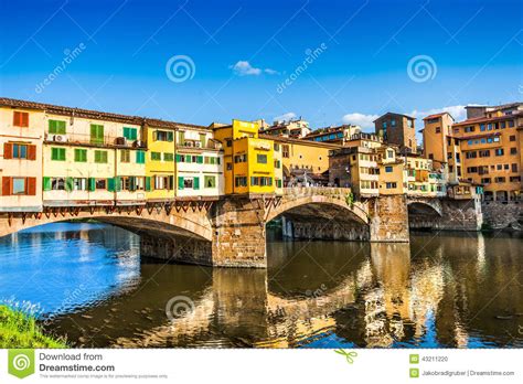 Ponte Vecchio at Sunset in Florence, Italy Stock Photo - Image of ...