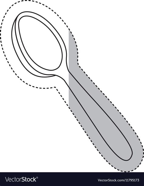 Isolated spoon cutlery design Royalty Free Vector Image