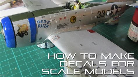 How to make decals for scale models - YouTube