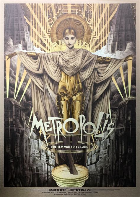 Metropolis (1927) dir. Fritz Lang poster by Tom Roberts | Metropolis ...