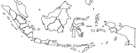 Printable Blank Map Of Indonesia Outline Transparent Png Map - Riset