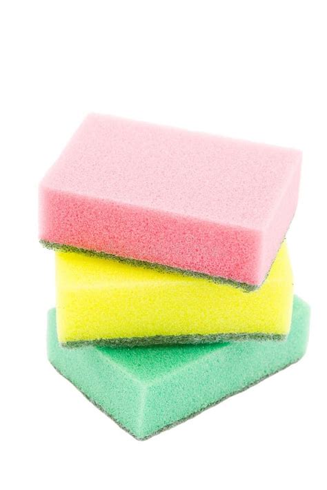 Sponges for doing dishes stock image. Image of house - 30689775