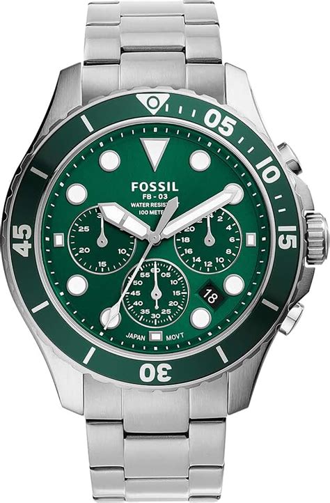 Amazon.com: green fossil watch