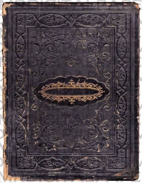 Antique Leather / Book Cover / Black and Gold / 2 Sizes 14 X | Etsy