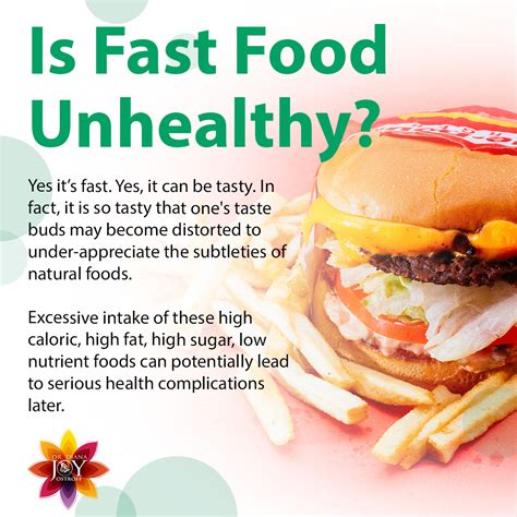 Why is Fast Food Bad and Unhealthy? The Dangers of Fast Food - Dr. Diana Joy Ostroff