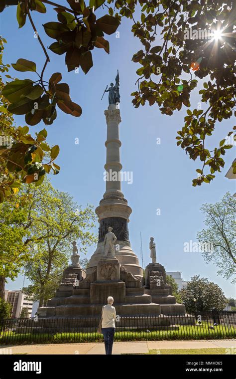 Montgomery, Alabama - The Confederate Monument, on the grounds of the ...