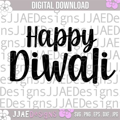 Happy Diwali SVG Cut File, Diwali Svg, Happy Diwali Png, Cut File for ...