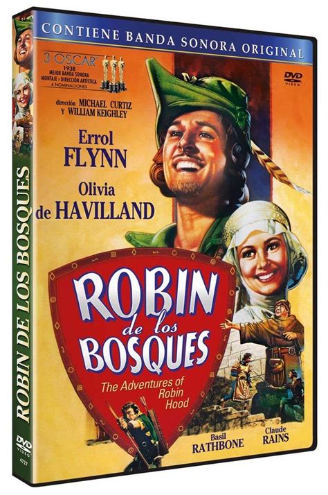 Robin de los Bosques DVD 1938 The Adventures of Robin Hood | Robin hood, Errol flynn, Olivia de ...