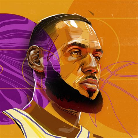 LeBron James Portrait / Peter Csuth - Projects - Debut Art