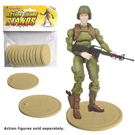 Action Figure Stands 25-Pack - Tan - Entertainment Earth