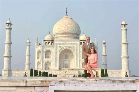 King Philippe and Queen Mathilde of Belgium celebrate love at Taj Mahal | News | Zee News