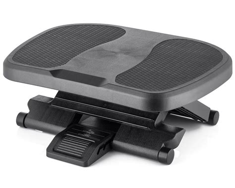 Amazon.com: Under Desk Foot Rest, Black Footstool & Office Ergonomic Footrest, Adjustable Angle ...