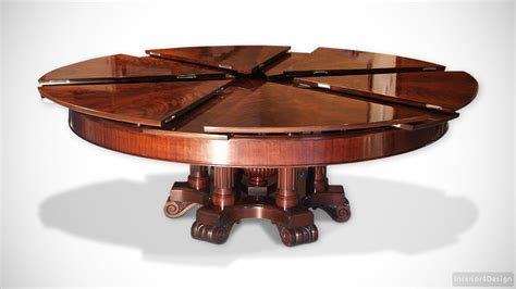 Expandable Round Dining Table The Fletcher Capstan Table - BHD Inspiration