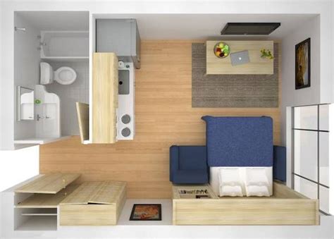 Small Studio Apartment Layout Design Ideas (42) - home design (Có hình ảnh) | Nhà cửa, Căn hộ ...