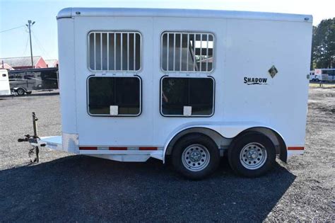 Used 2007 Shadow 2 Horse Trailer Bumper Pull Horse Trailer :: Dixie ...