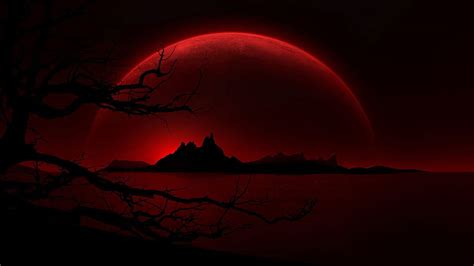 Blood Moon, Red Moon Aesthetic HD wallpaper | Pxfuel