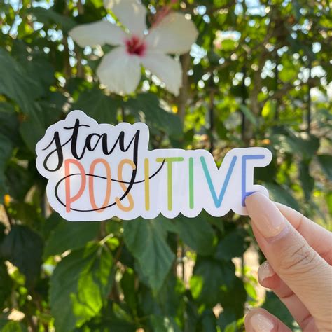 Stay Positive Sticker Waterproof - Etsy