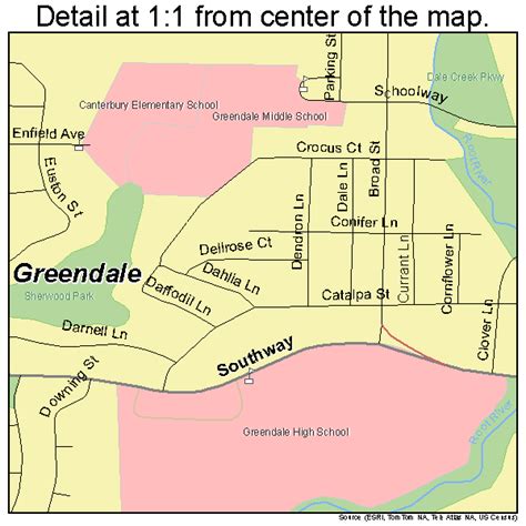 Greendale Wisconsin Street Map 5531125