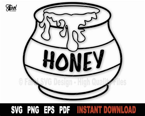 Bee Honey Pot Winnie The Pooh Svg Bee Svg Honey Pot S - vrogue.co