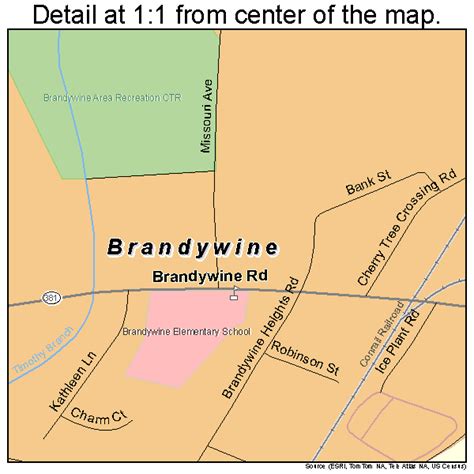 Brandywine Maryland Street Map 2409325