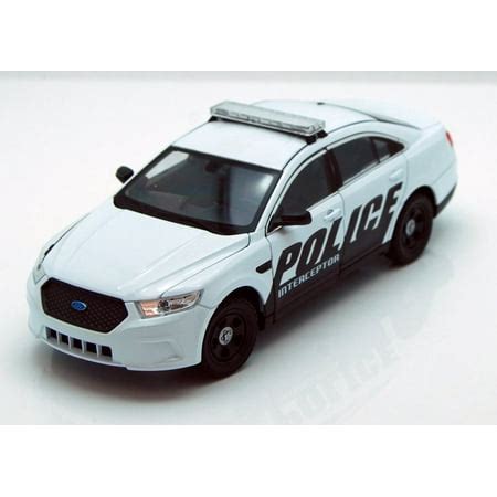 Ford Police Interceptor, White - Welly 24045 - 1/24 scale Diecast Model Toy Car - Walmart.com